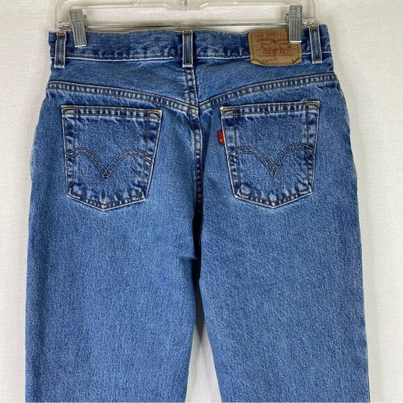 Levi’s Jeans Women’s Blue Vintage 550 Classic Relaxed Tapered Straight Leg Denim - Picture 6 of 10